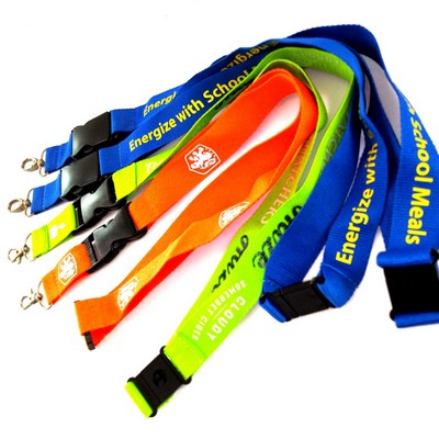 0.8'' Wide Polyester Lanyard