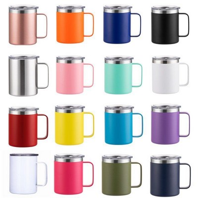 14oz Stainless Steel Handle Cup