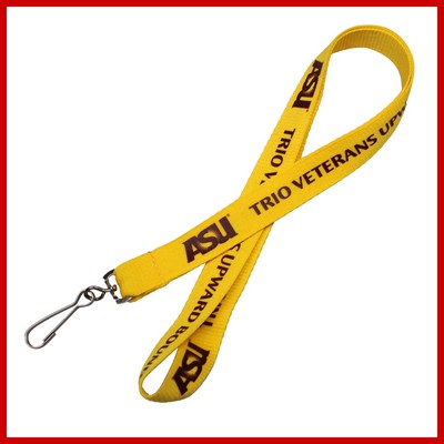 3/4" Polyester Screen Printed Lanyard