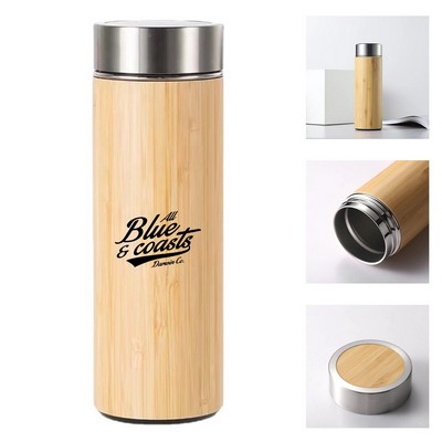 16oz Bamboo Tea Tumbler