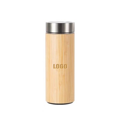 350Ml Bamboo Stainless Steel Cups Mug