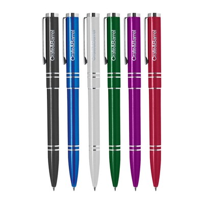 Union Printed - Glossy Ballpoint Click Metal Pen