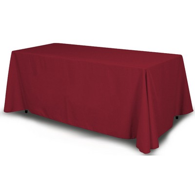8' Red Table Cover - Four Sided