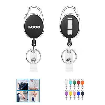 Retractable Badge Reels with Key Ring