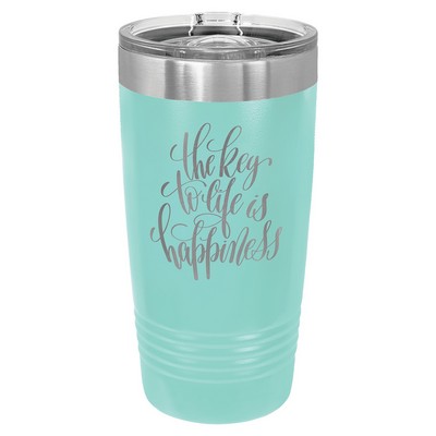 Polar Camel 20 oz. Teal Insulated Ringneck Tumbler with Slider Lid