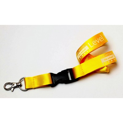5/8" Gold Nylon Lanyard (15mm)