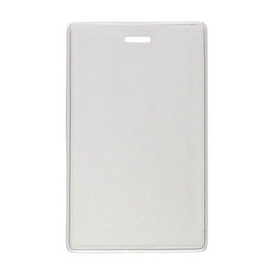 2.78" W x 4.38" H - Vertical Clear Vinyl Badge Holder (Blank)