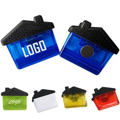 House Shaped Power Magnetic Memo Clip