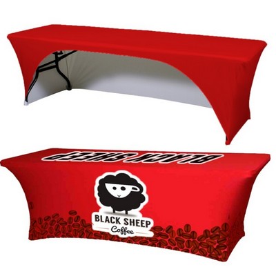 6' Standard Stretch Table Cover with Open Back