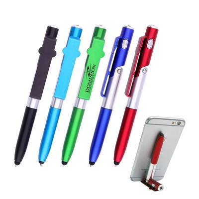 Multifunction LED Stylus Pen With Phone Stand