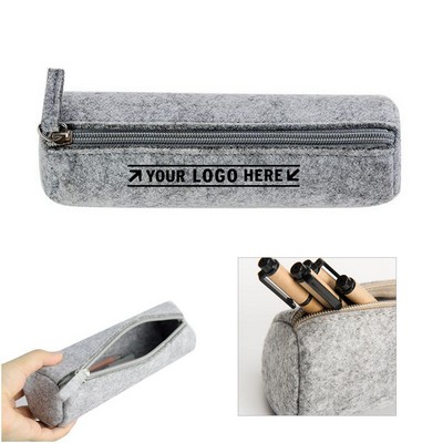 Round Felt Pencil Case