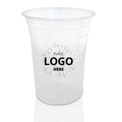 MOQ50 16oz Disposable Clear Plastic Cup