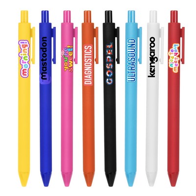 Click-Type Gel Ink Pen in Vibrant Barrel Colors