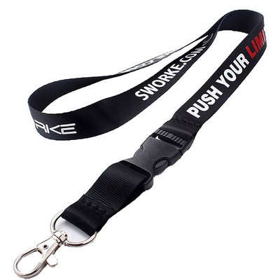 3/4" Nylon Lanyard with Buckle Release