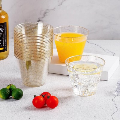Glitter Plastic Cups