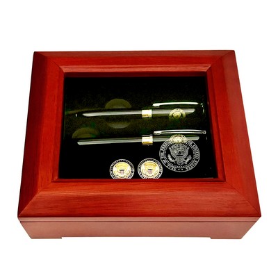 Pencil, Ballpoint Pen And Cufflinks Gift Set