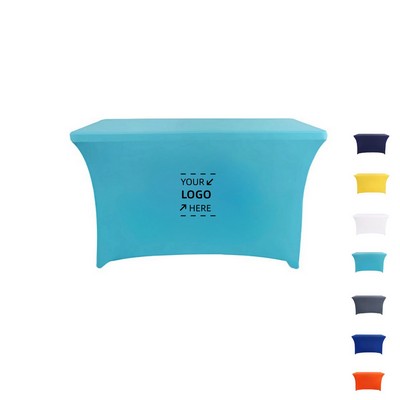 Custom 6' Stretch Polyester Table Cloth