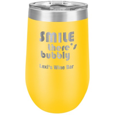 16 Oz. Yellow Polar Camel Stemless Tumbler