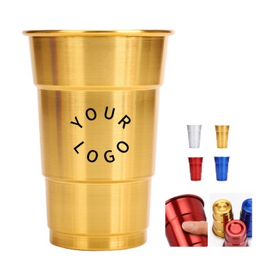 Aluminum Pint Party Cup Sixteen Ounce Capacity BPA Free Material