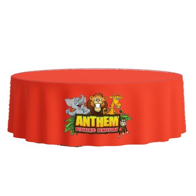 Round Fitted Table Covers in Full Color - 72" Round Table