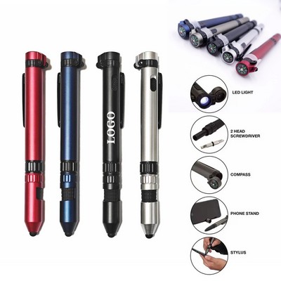 6-in-1 Outdoor Multifunctional Tool Ballpoint Pen