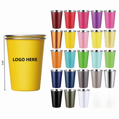 16oz Colorful Stainless Steel Pint Cup
