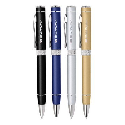 Union Printed - Diamond Twist Metal Pen