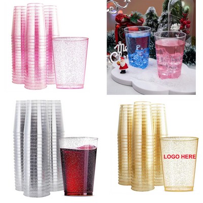 12 Oz. Glitter Plastic Cups
