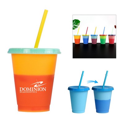 16 Oz. Reusable Plastic Color Changing Cup