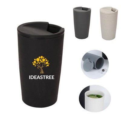 17oz Straw Fiber Plastic Coffee Cup