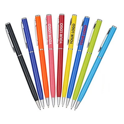 Metal Slim Twist Ballpoint Pen
