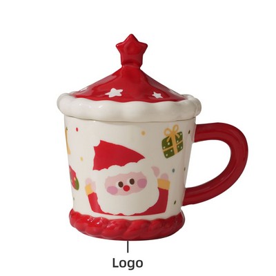Christmas Novelty Mug With Lid