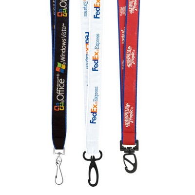 3/4" Woven Text Lanyard (QuickShip) 5-6 Weeks