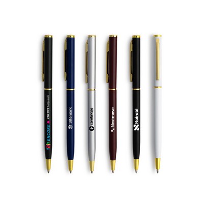 Slim Twist Metal Pen (Gold)
