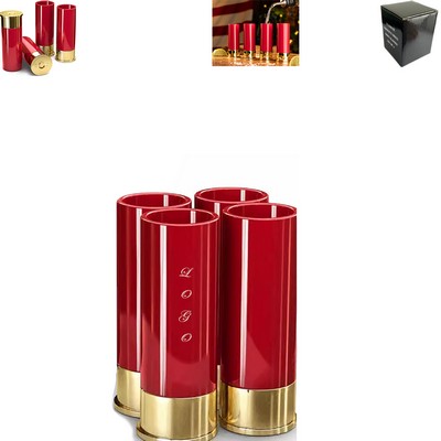 4Pcs Plastic Bullet Shot Cup Set