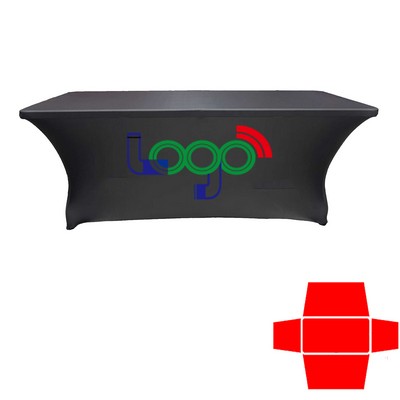 Elastic 6' Full Color Dye Sublimation Stretch Table Cover
