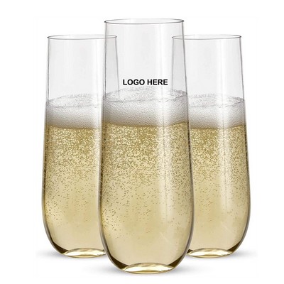 9 Oz. Disposable Stemless Champagne Glasses