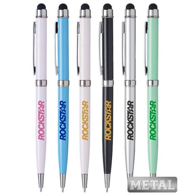 Union Printed - Slim Executive Metal Pen with Stylus