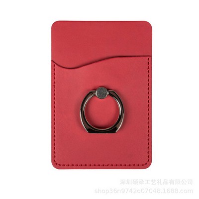 Multi-Color PU Wallet with Phone Stand Ring