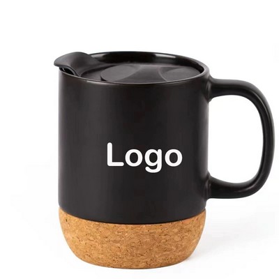 Ceramic Coffee Mugs with Cork Bottom