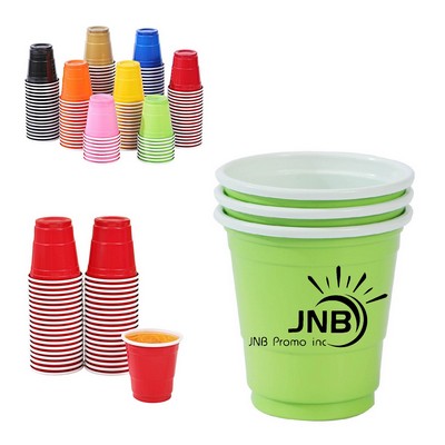2 OZ Red Plastic Cups