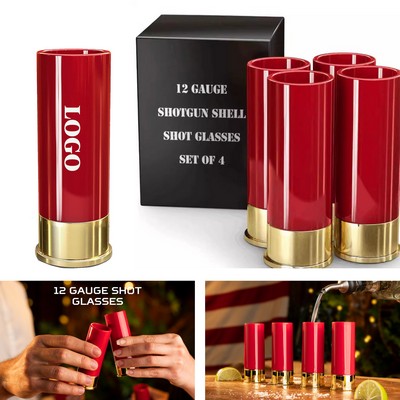 4Pcs 1.5Oz Plastic Shot Glass Bullet Cup Set