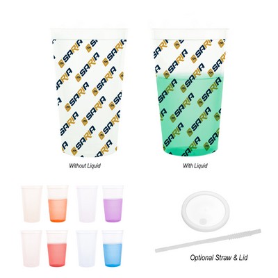 22 Oz. Full Color Mood Stadium Cup