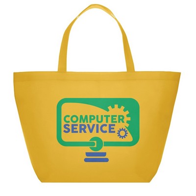 RPET Solid Color 80 GSM PP Non-Woven Tote Bag with Custom