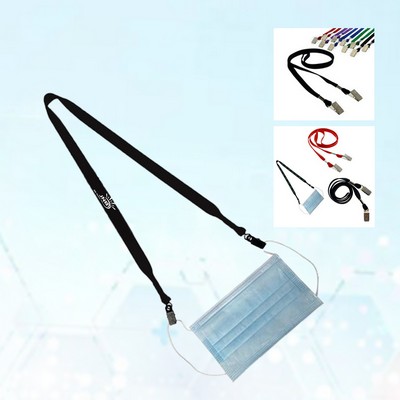 Face Mask Holder with Lanyard