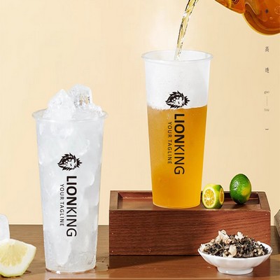 22 oz Frosted And Clear Stadium Cup