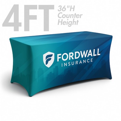 4' Spandex Stretch Table Cover (Counter Height, 36")