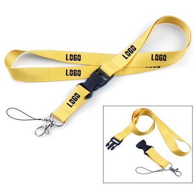 3/4" Breakaway Lanyard With Lobster Claw Clasp