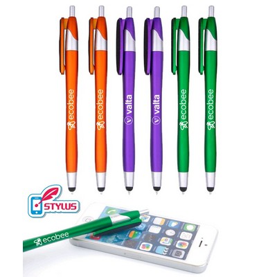 Union Printed - Elegant - Screen Cleaner Click Pen with 1-Color Logo