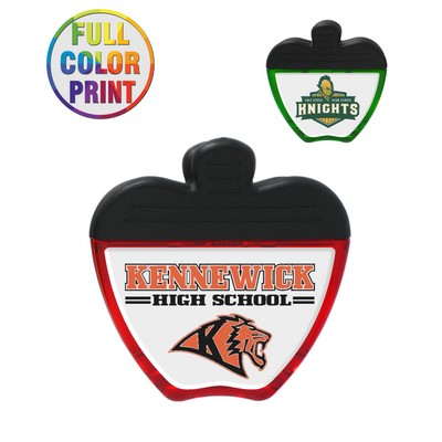 Union Printed - Apple Shaped Magnetic Memo Clip - Full Color Dome